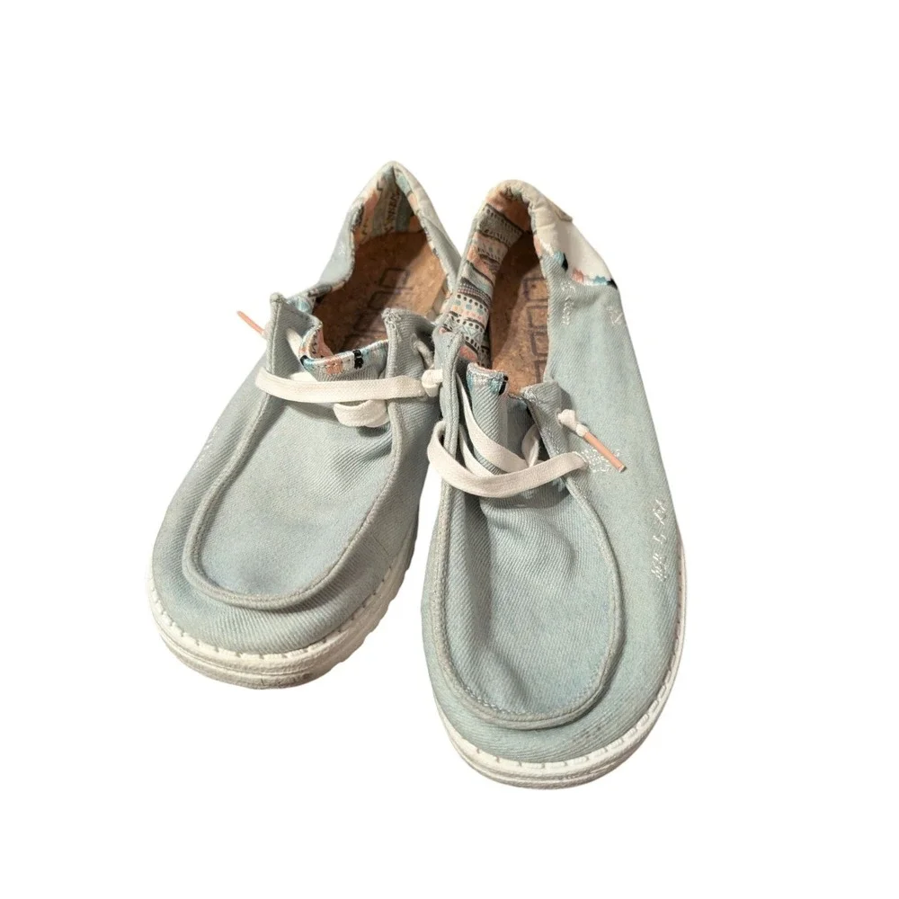 Hey‎ Dude Wendy Boho Light Denim US Women's 8 - EU 39